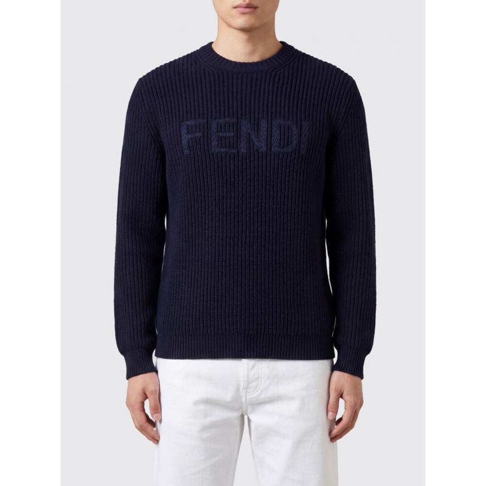 Fendi Men Wool Crew Neck Pullover Fendi
